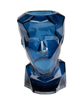 Ваза Prisma Face Blue 30cm