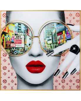 Картина в раме Times Square View 120x120cm