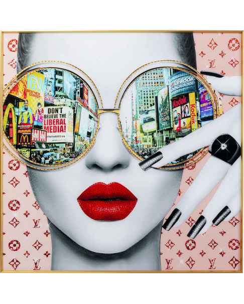 Картина в раме Times Square View 120x120cm