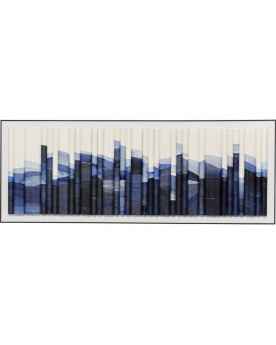 Картина в раме Shadow Skyline Blue 160x60cm