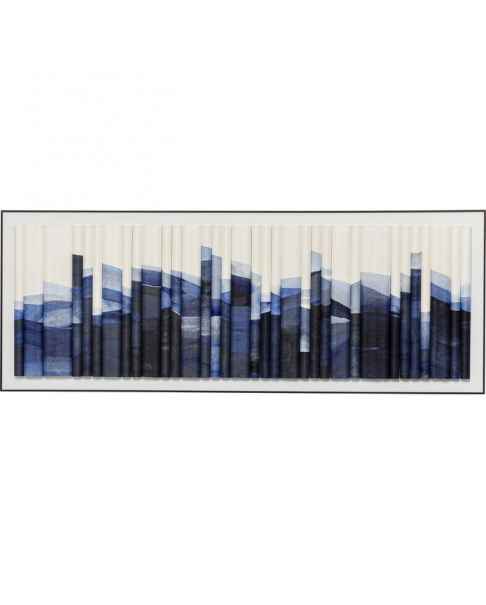 Картина в раме Shadow Skyline Blue 160x60cm