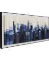 Картина в раме Shadow Skyline Blue 160x60cm