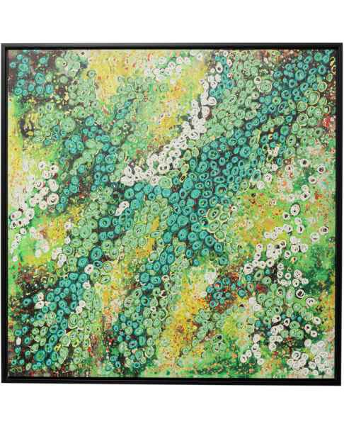 Картина в раме Top View Green 100x100cm