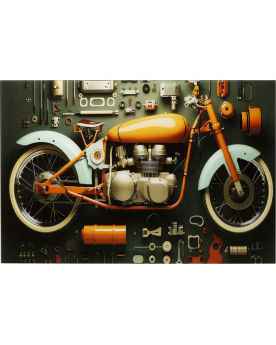 Картина на стекле Garage Motorbike 60x80cm