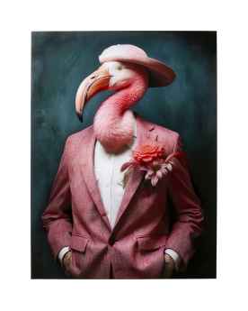 Картина на стекле Mister Flamingo 120x160cm