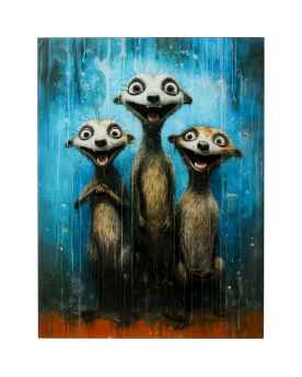 Картина на стекле Singing Meerkats 60x80cm