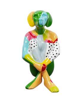 Деко фигура Sitting Dog Colore 80cm