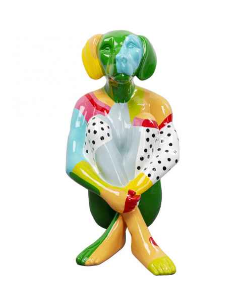 Деко фигура Sitting Dog Colore 80cm