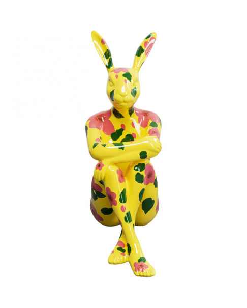 Деко фигура Sitting Rabbit Yellow 80cm