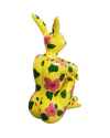 Деко фигура Sitting Rabbit Yellow 80cm