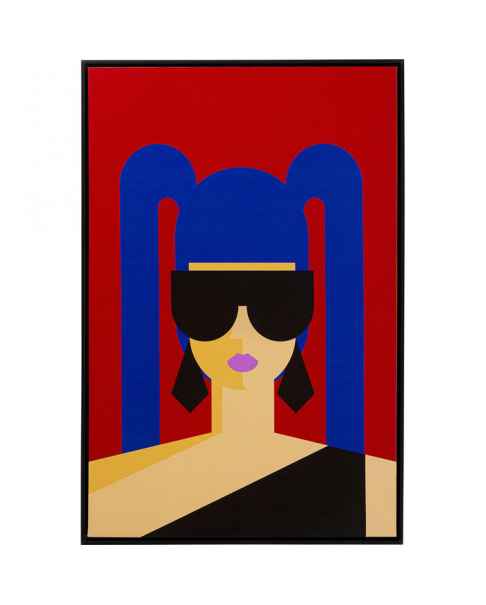 Картина в раме Party Girl 60x90cm