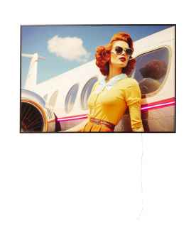 Настенный декор Jetset Lean Lady LED 120x80cm