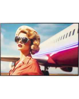 Настенный декор Jetset Pose Lady LED 120x80cm