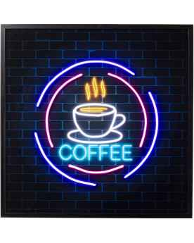 Настенный декор Coffee LED 80x80cm