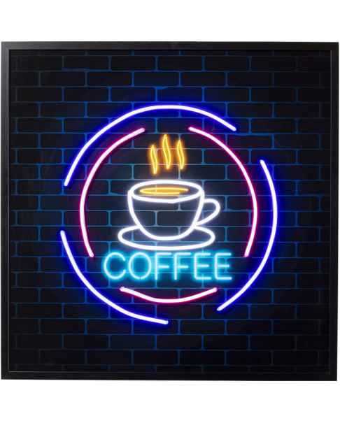 Настенный декор Coffee LED 80x80cm