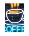 Настенный декор Coffee LED 80x80cm