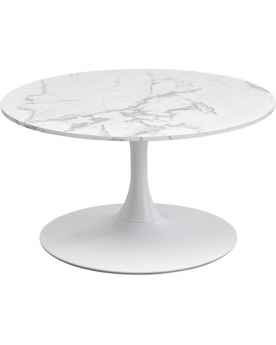 Кофейный столик Schickeria Marble White Ø80cm