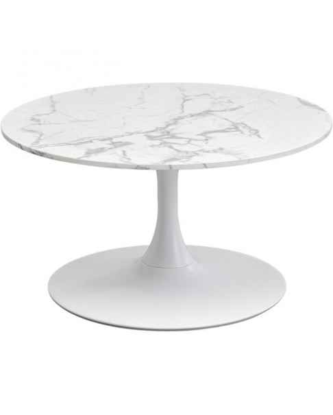 Кофейный столик Schickeria Marble White Ø80cm