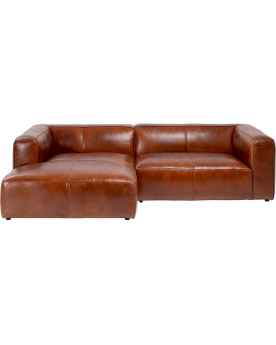 Угловой диван Cubetto Leather Brown 170x270cm