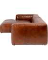 Угловой диван Cubetto Leather Brown 170x270cm