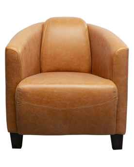 Кожаное кресло Cigar Lounge Smart Leather Light Brown