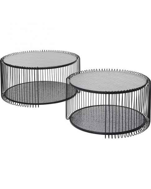 Кофейный столик Wire Double Bubble Black (2/Set)