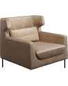 Кресло с пуфом Quinn Low Beige
