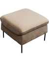 Кресло с пуфом Quinn Low Beige