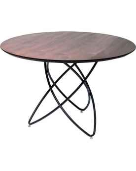 Обеденный стол Molekular Black Walnut Ø120cm