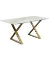 Стол Eternity Cross Brass 160x80cm