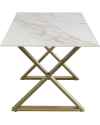 Стол Eternity Cross Brass 160x80cm