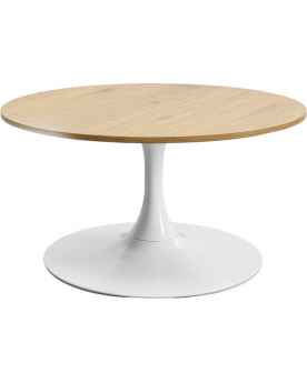 Кофейный столик Schickeria Oak White Ø80cm