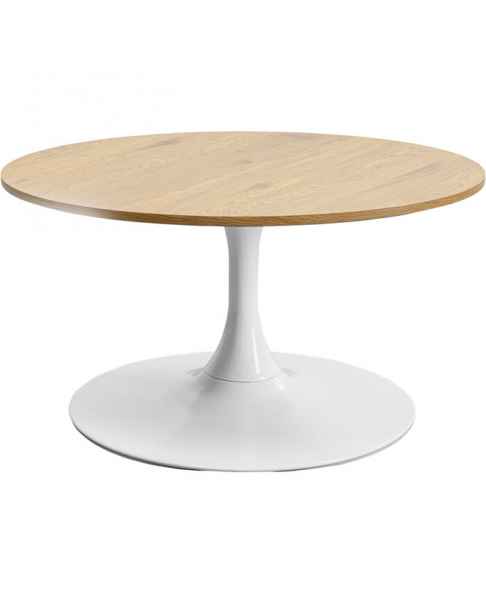 Кофейный столик Schickeria Oak White Ø80cm