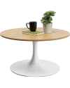Кофейный столик Schickeria Oak White Ø80cm