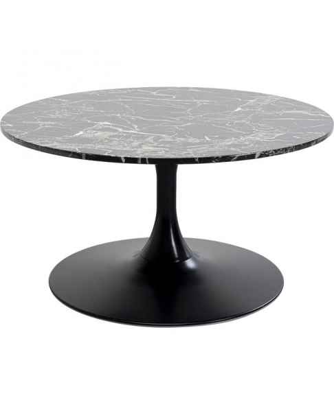 Кофейный столик Schickeria Marble Black Ø80cm