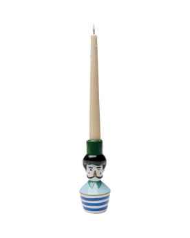 Подсвечник Monsieur Mustache 16cm