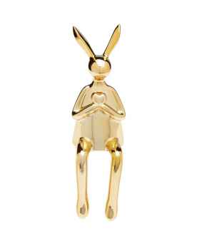 Статуэтка Sitting Rabbit Heart Gold 29cm
