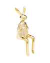 Статуэтка Sitting Rabbit Heart Gold 29cm