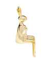 Статуэтка Sitting Rabbit Heart Gold 29cm