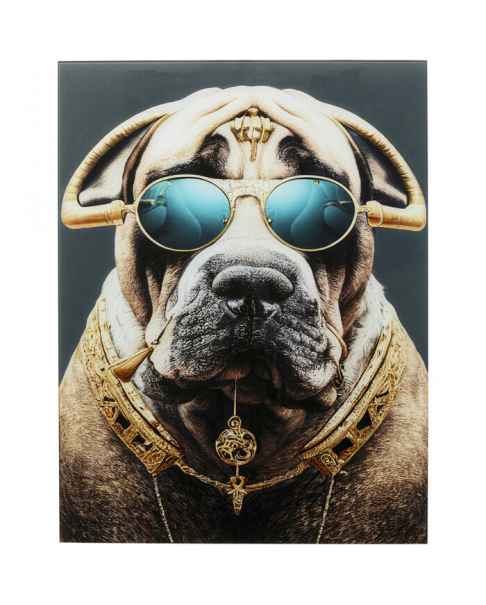 Картина на стекле Fashion Dog 60x80cm