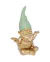 Статуэтка Zwerg Meditation Gold Green 19cm