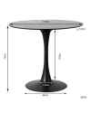 Стол Schickeria Black Ø110