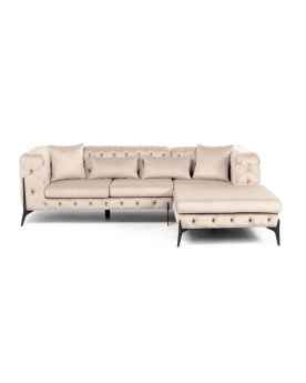 Угловой диван Bellissima Velvet Taupe Right 180x240cm