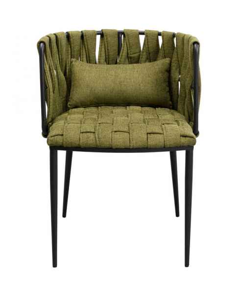 Стул с подлокотниками Saluti Dark Green