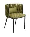 Стул с подлокотниками Saluti Dark Green
