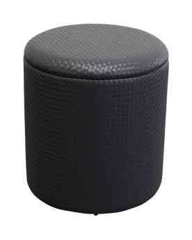 Пуф Venezia Storage Black Ø40cm