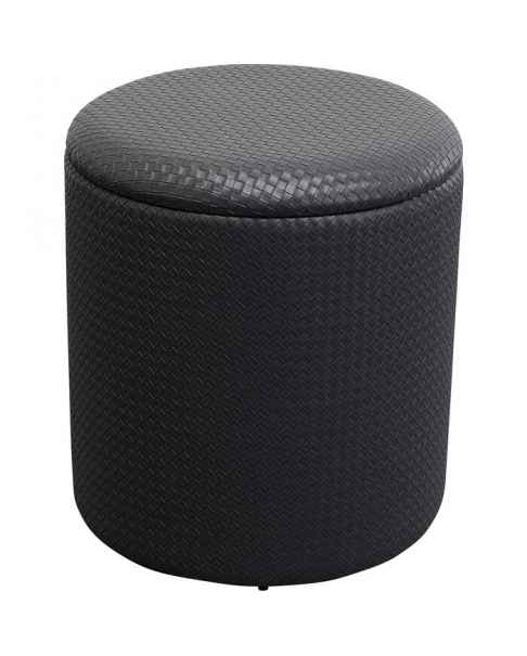 Пуф Venezia Storage Black Ø40cm