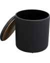 Пуф Venezia Storage Black Ø40cm