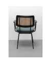 Стул с подлокотниками Aurelia Rattan Green