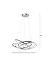 Люстра Saturn LED Chrome Big